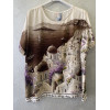 BLUSA STAMPA SANTORINI FONDO BIANCO