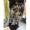 PANTALONE ARPE NERO BIANCO IN JERSEY CON ELASTICO IN VITA