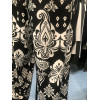 PANTALONE ARPE NERO BIANCO IN JERSEY CON ELASTICO IN VITA