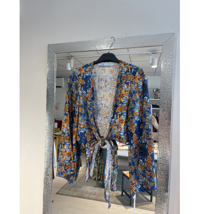 BOLERO ROSETTA POSITANO IN LINO 100%