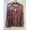 CAMICIA MORE BY SISTE'S IN PIZZO COLOR CIOCCOLATO