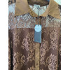 CAMICIA MORE BY SISTE'S IN PIZZO COLOR CIOCCOLATO