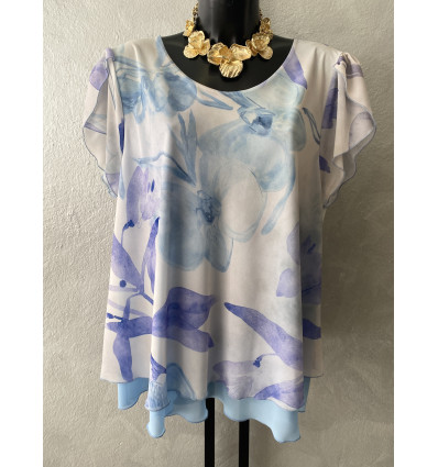 BLUSA GLICINE FIORATA