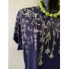 T-SHIRT FIORI E CRISTALLI