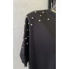 T-SHIRT PERLE E BORCHIETTE