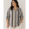 CAMICIA RIGA VERTICALE, MANICA ACCORCIABILE IN VOILE