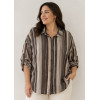 CAMICIA RIGA VERTICALE, MANICA ACCORCIABILE IN VOILE