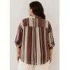 CAMICIA RIGA VERTICALE, MANICA ACCORCIABILE IN VOILE