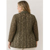 GIACCA IN PIZZO APERTA CON REVERS , FINTE TASCHE