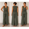 COMPLETO CANOTTA CON COULISSE E PANTALONE MORBIDO