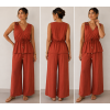 COMPLETO CANOTTA CON COULISSE E PANTALONE MORBIDO