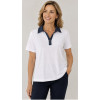 POLO COLLETTO DENIM POIS