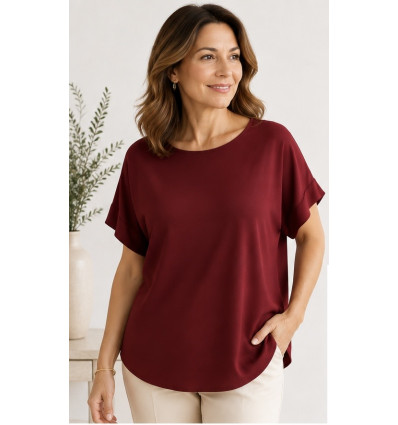 BLUSA DONNA BELLA LUXORY BURGUNDY