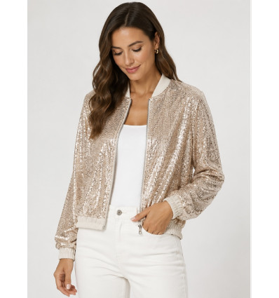 BLAZER PAILLETTES ORO BRAND TOUJOUR FEMME