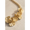 GIROCOLLO IN ACCIAIO RODIATO GOLD FANTASIA ROSE SBALZATE