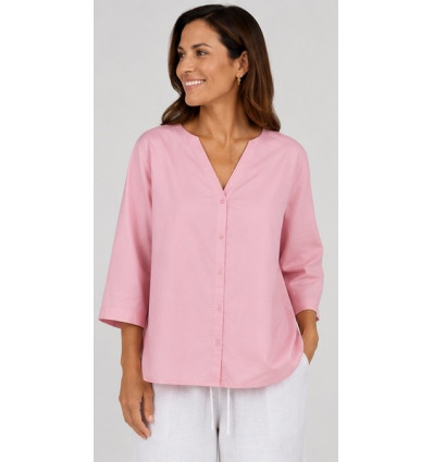 CAMICIA/CABAN  IN BENGALINA DAL TAGLIO A SCATOLA BRAND MARZIA B
