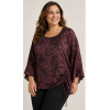 BLUSA ARPE IN RASO DI VISCOSA DRAPPEGGIO A LATO