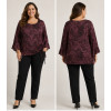 BLUSA ARPE IN RASO DI VISCOSA DRAPPEGGIO A LATO