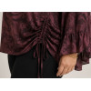 BLUSA ARPE IN RASO DI VISCOSA DRAPPEGGIO A LATO