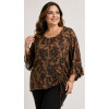 BLUSA ARPE IN RASO DI VISCOSA DRAPPEGGIO A LATO