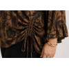 BLUSA ARPE IN RASO DI VISCOSA DRAPPEGGIO A LATO