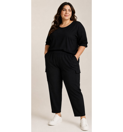 PANTALONE MODELLO CARGO BRAND FIORELLA RUBINO IN CADY