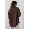 MAXI CAMICIA IN COTONE RIGA BASTONCINO