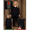 MAGLIA SOPHIA CURVY CON SPICCHI IN PIZZO A V SUL FONDO