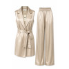 COMPLETO IN RASO CON RIGA GESSATA LUREX BRAND LADY CHIC