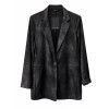 BLAZER IN SIMILPELLE EFFETTO ANTICATO, MONOBOTTONE BRAND MARZIA B