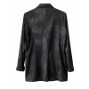 BLAZER IN SIMILPELLE EFFETTO ANTICATO, MONOBOTTONE BRAND MARZIA B