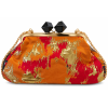 BORSA CLUTCH IN TESSUTO FANTASIA CON CATENA