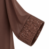 BLUSA KIMONO SOTTO JERSEY SOPRA GEORGETTE, PAILLETTES MANICHE