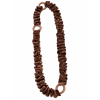COLLANA IN VELLUTO ARRICCIATO CON ELEMENTI IN GOMMA
