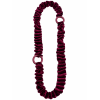 COLLANA IN VELLUTO ARRICCIATO CON ELEMENTI IN GOMMA