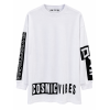 T-SHIRT BIANCA MANICA LUNGA LOGATA VDR