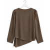 BLUSA IN RASO CON ELEMENTO DORATO ESSENTIAL