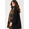 CABAN-PONCHO CURVY IN FANTASIA CHECK CON PAILLETTES BRAND SOPHIA CURVY