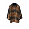 CABAN-PONCHO CURVY IN FANTASIA CHECK CON PAILLETTES BRAND SOPHIA CURVY